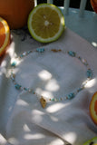 Bunte Edelstein Halskette mit Larimar
