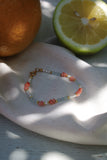 Korallen Armband Silber vergoldet