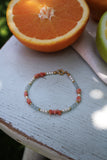 Korallen Armband Silber vergoldet
