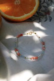 Korallen Armband Silber vergoldet