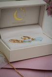 Topas Ohrringe "Something Blue" vergoldet