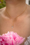 Topas Kette „Something Blue“ vergoldet