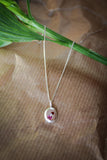 Granat und Rosa Turmalin mit Silberkette
