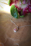 Granat und Rosa Turmalin mit Silberkette