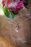 Granat und Rosa Turmalin mit Silberkette