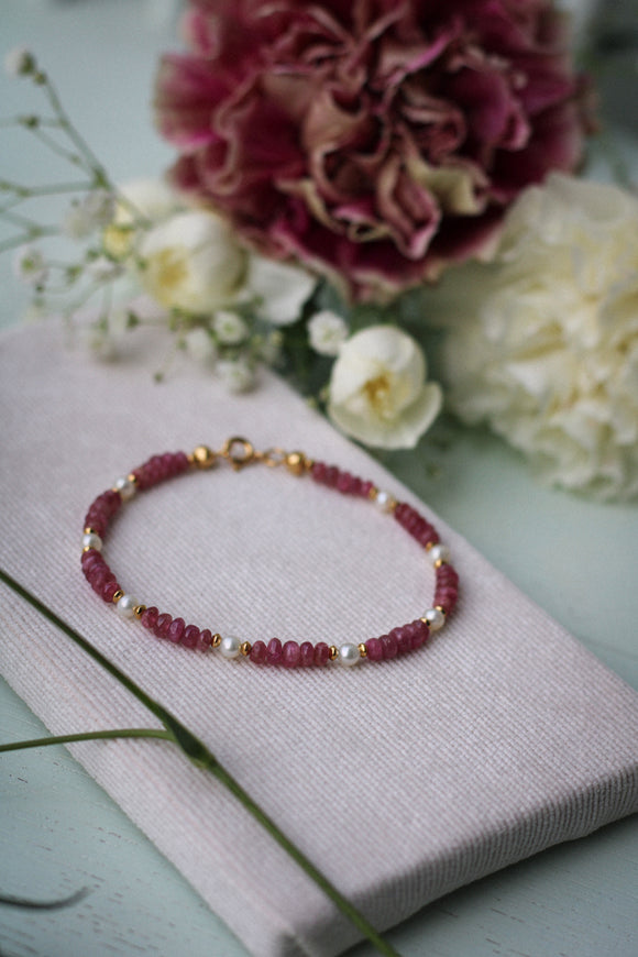 Turmalin Perlen Armband